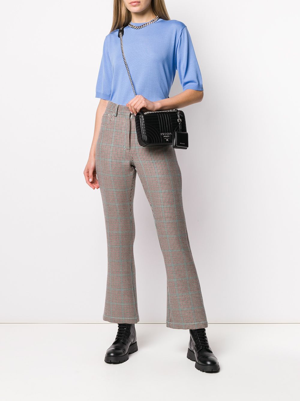 프라다 다이어그램 퀼팅 숄더백