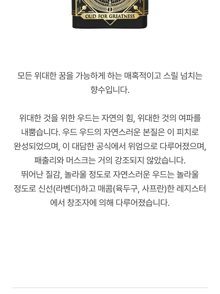 이니시오 퍼퓸 우드 포 그레이트니스 오 드 퍼퓸