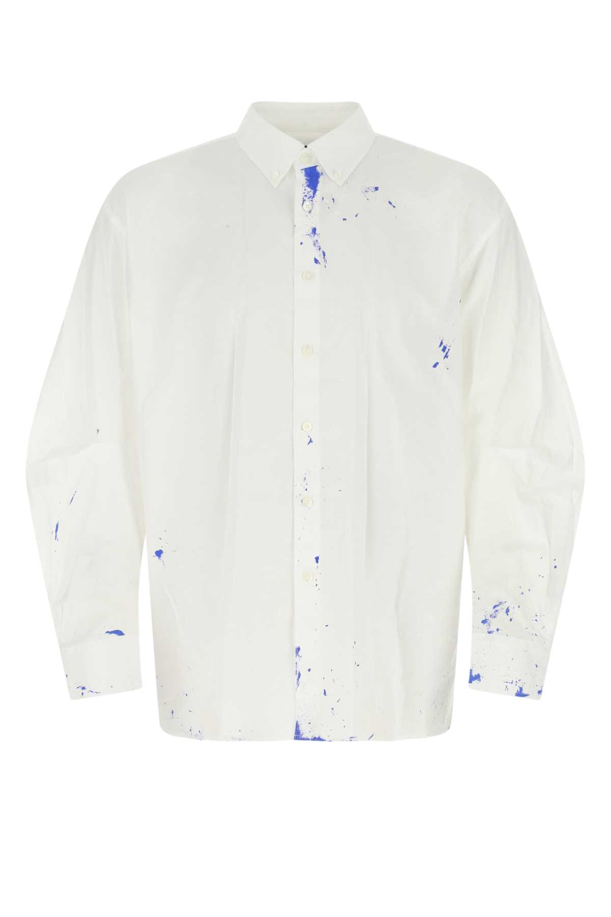 아더에러 페인트 이펙트 버튼 셔츠