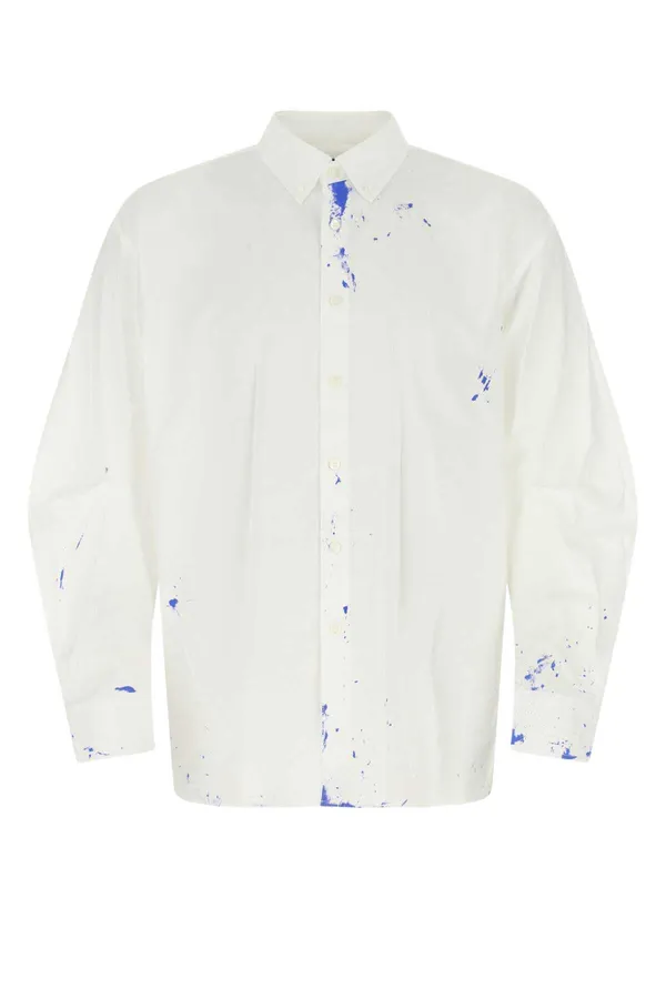 아더에러 페인트 이펙트 버튼 셔츠
