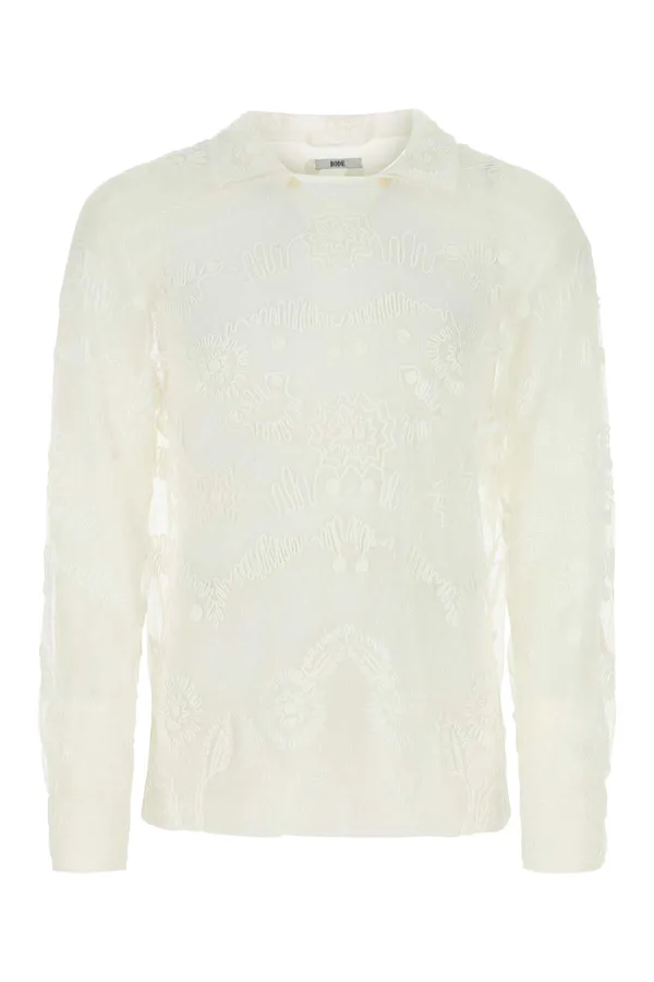 보디 컨투어 리본 셔츠