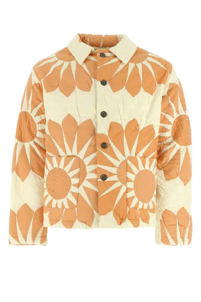 보디 플로럴 프린트 디테일 셔츠 자켓