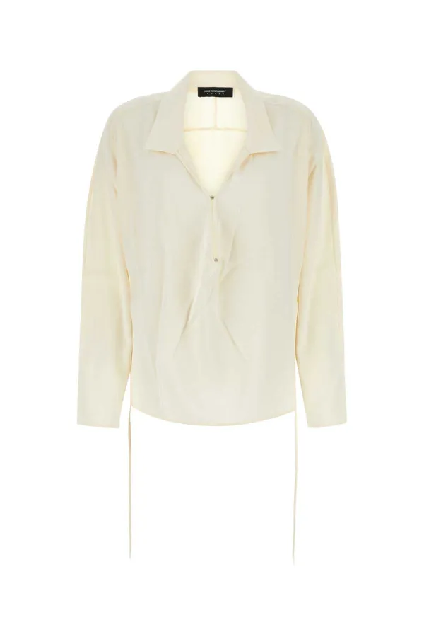 키코 코스타디노브 브이넥 드로스트링 블라우스