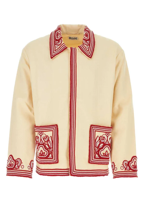 보디 플로라 비즈 디테일 자켓