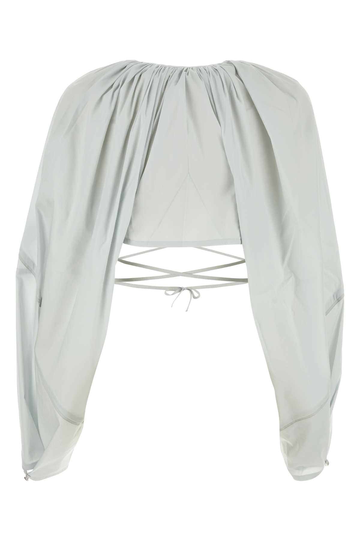 키코 코스타디노브 개더 디테일 크롭 블라우스