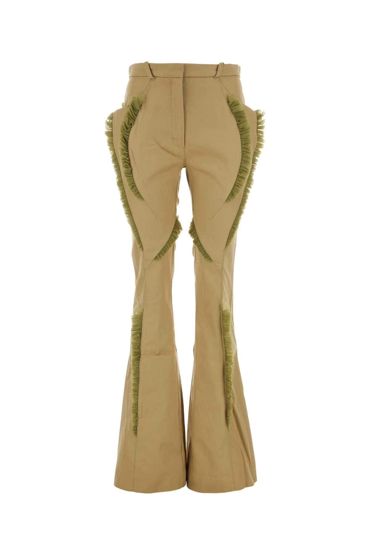 키코 코스타디노브 러플 디테일 플레어 팬츠