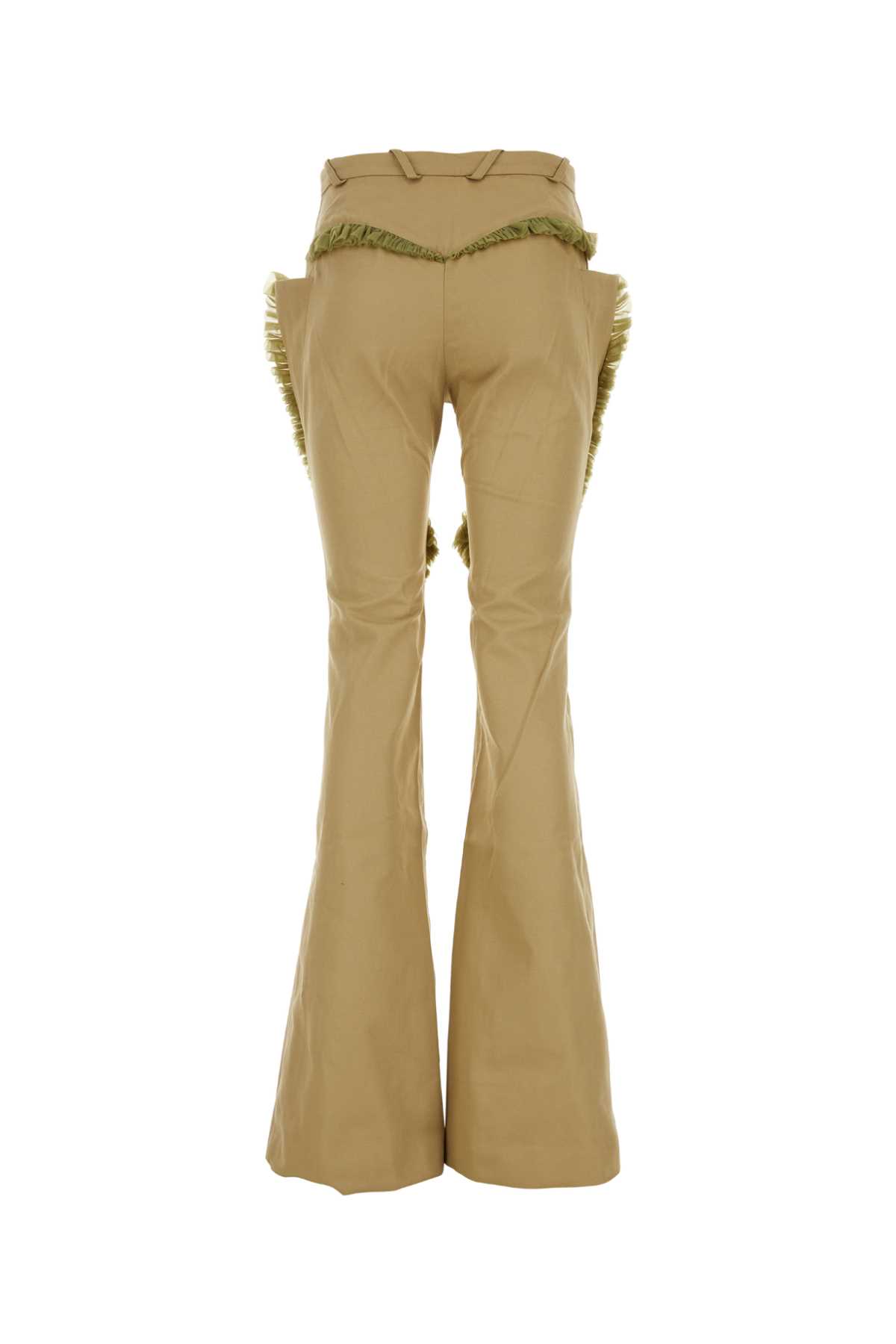 키코 코스타디노브 러플 디테일 플레어 팬츠