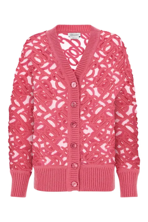 블루마린 메시 오버사이즈 가디건