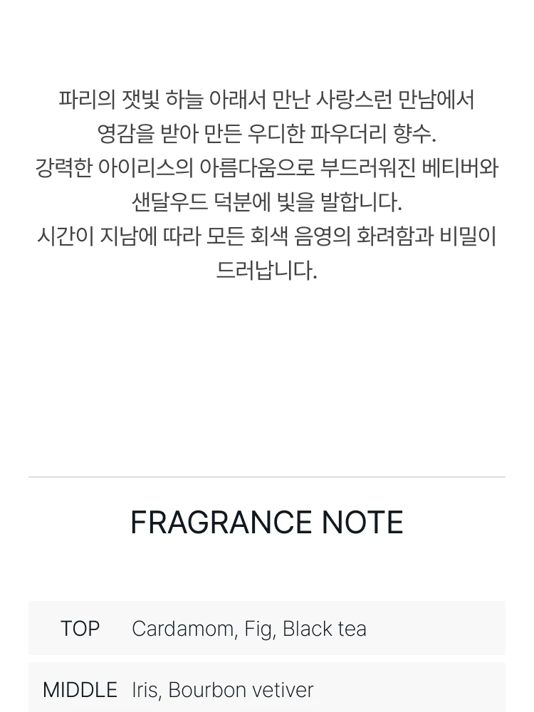 비디케이 그리 샤르넬 오 드 퍼퓸