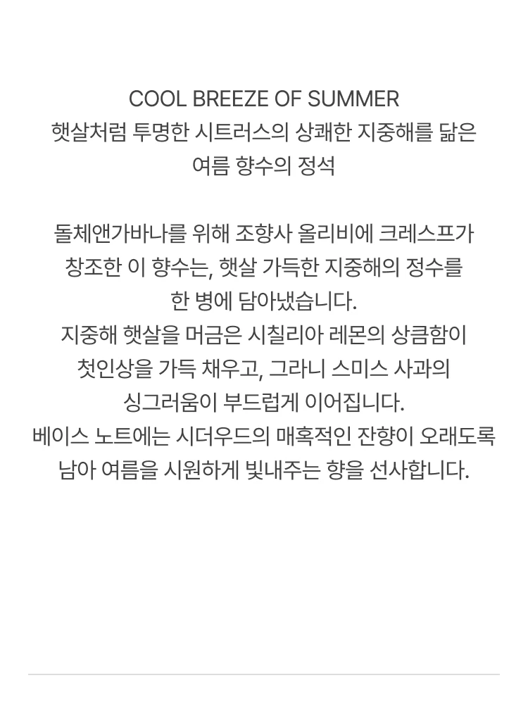 돌체앤가바나 라이트 블루 오 드 뚜왈렛