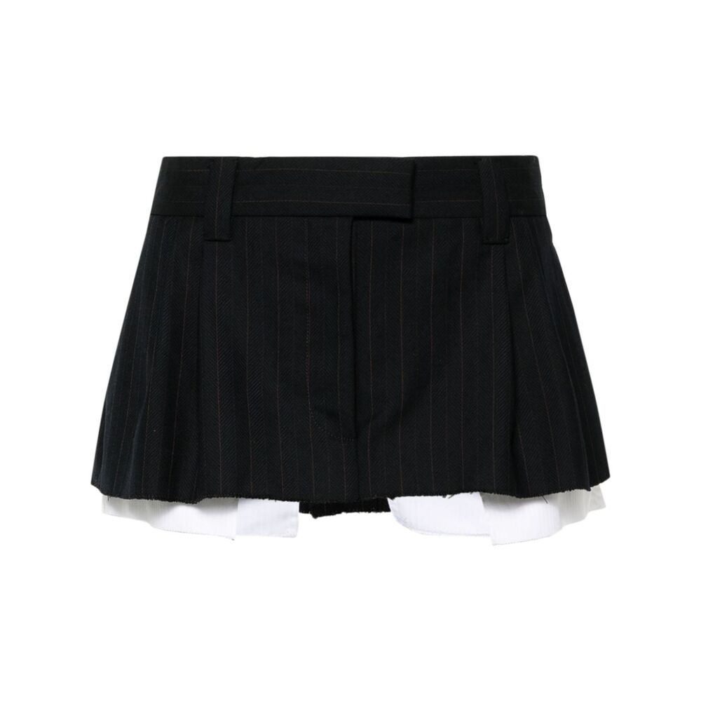 미우미우 핀스트라이프 미니 스커트