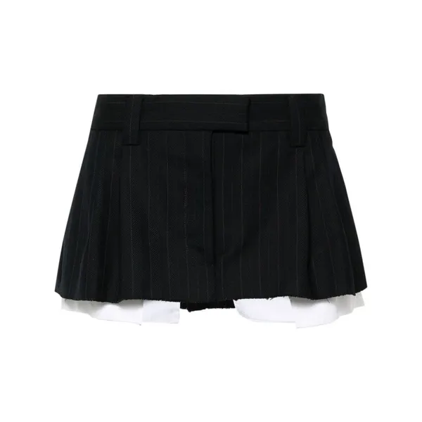 미우미우 핀스트라이프 미니 스커트