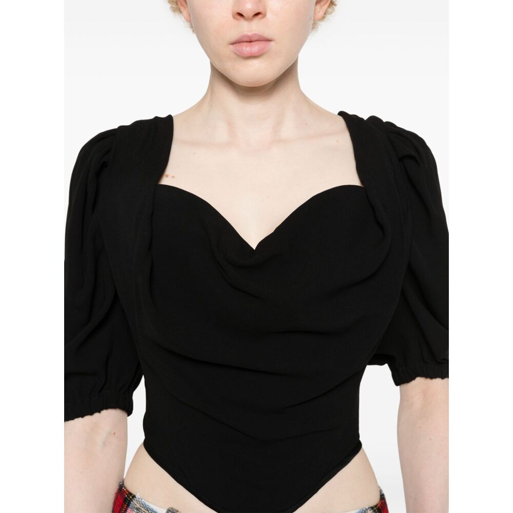 비비안 웨스트우드 로고 블라우스