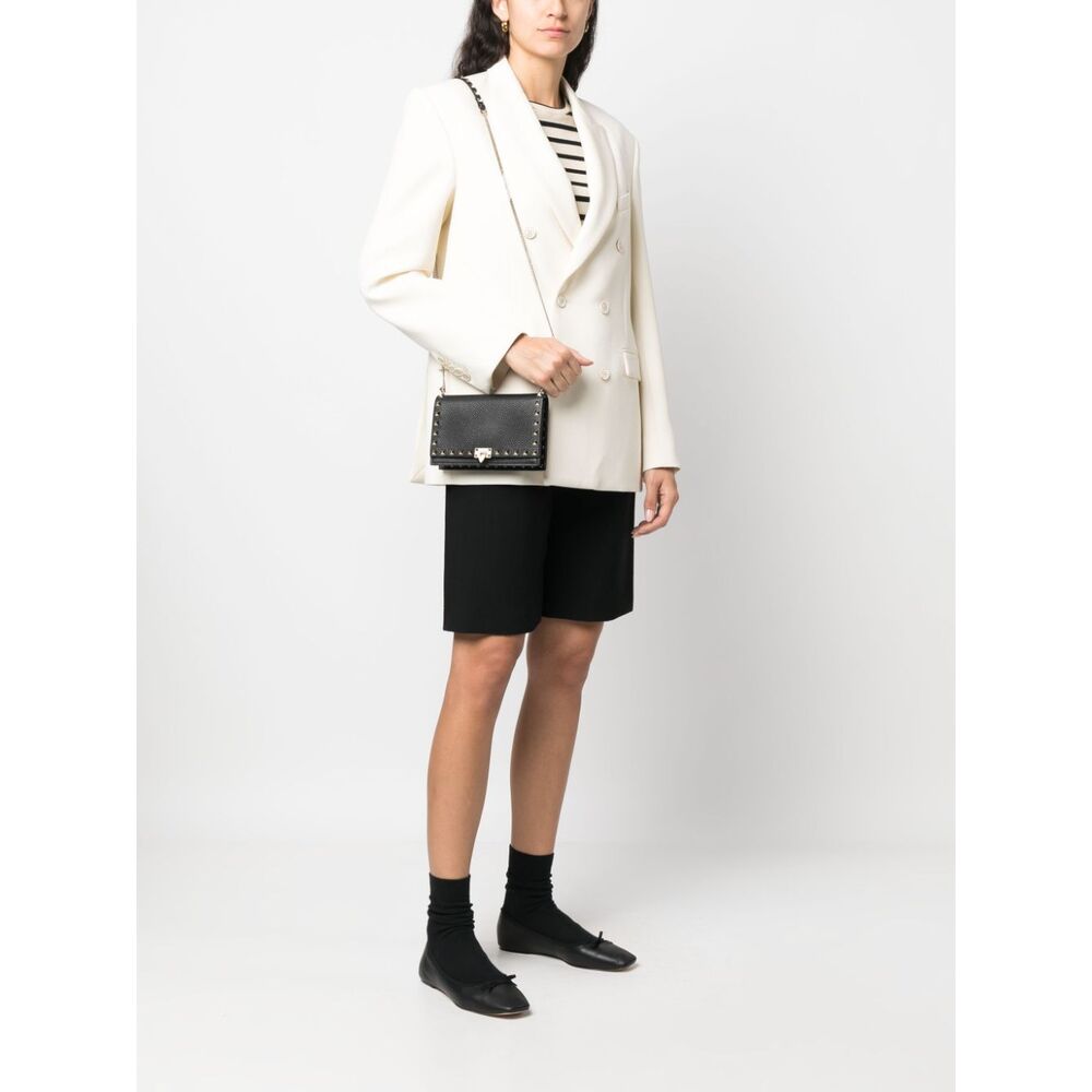 발렌티노 락스터드 레더 크로스백