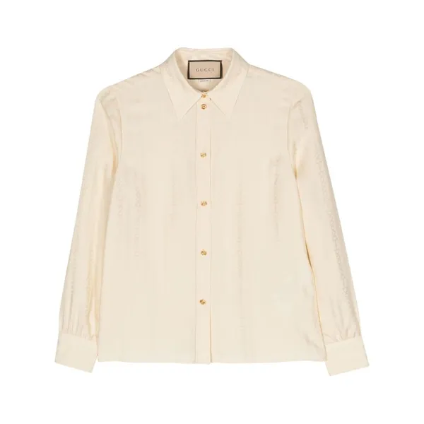 구찌 로고 블라우스