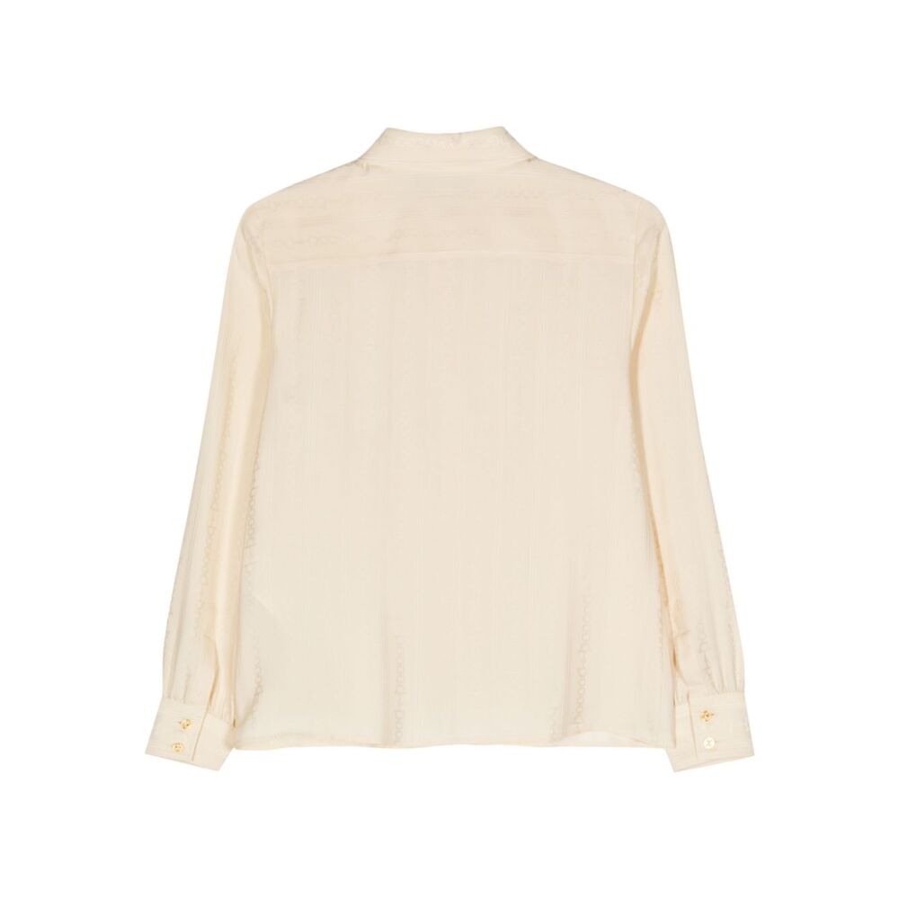 구찌 로고 블라우스