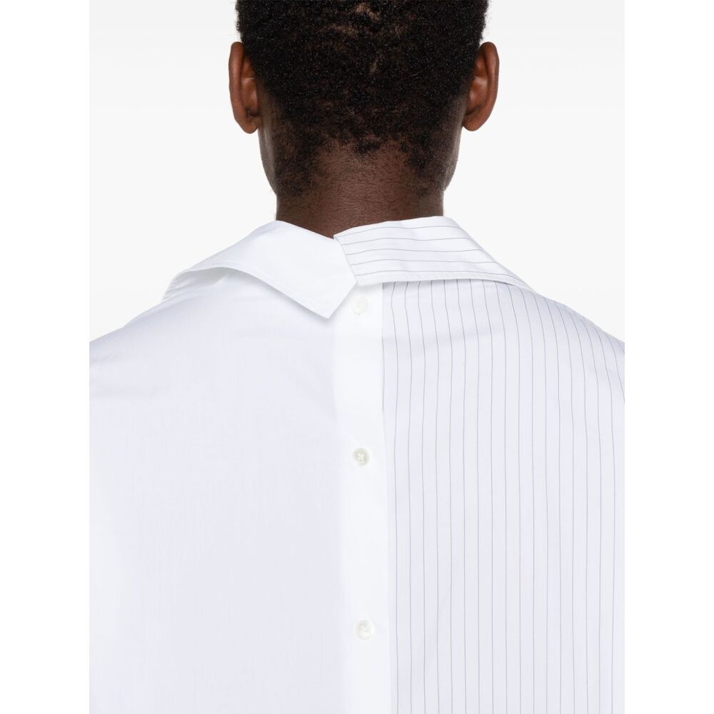 랑방 비대칭 코튼 셔츠