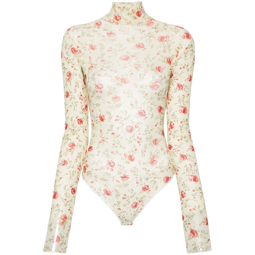 프라다 올 오버 프린팅 바디수트