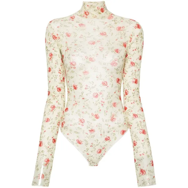 프라다 올 오버 프린팅 바디수트