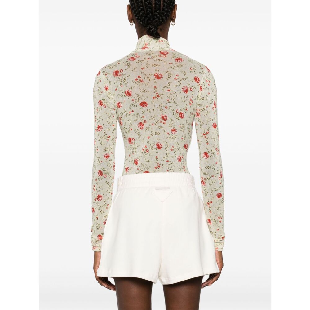 프라다 올 오버 프린팅 바디수트