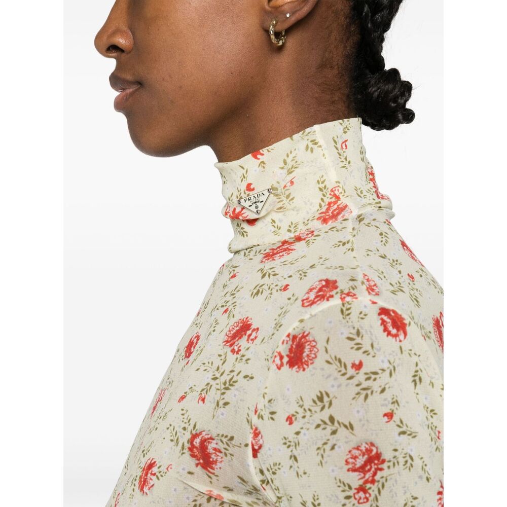 프라다 올 오버 프린팅 바디수트