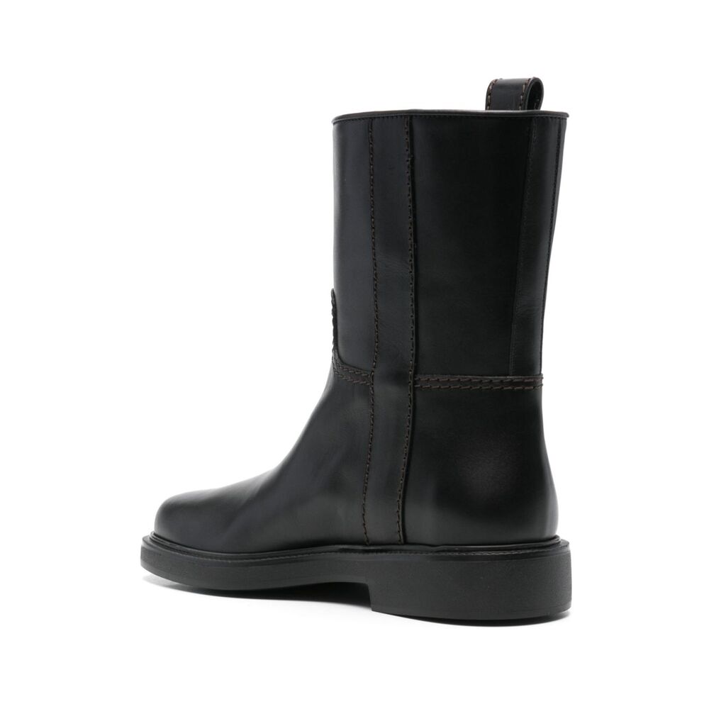 토즈 가죽 앵클 부츠