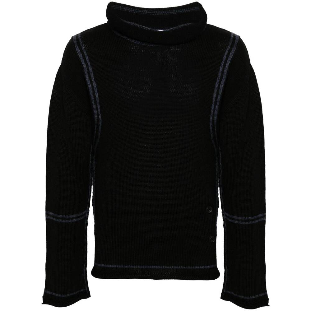 키코 코스타디노브 콘트라스트 트리밍 니트