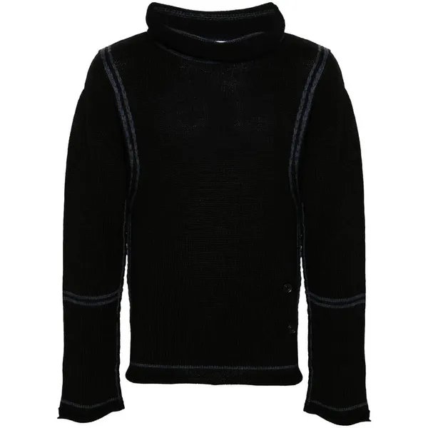 키코 코스타디노브 콘트라스트 트리밍 니트