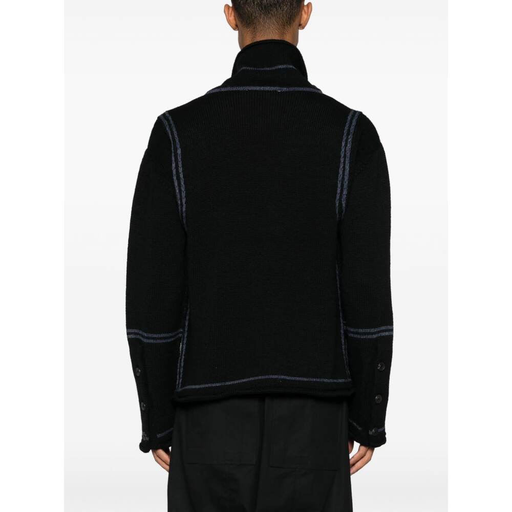 키코 코스타디노브 콘트라스트 트리밍 니트