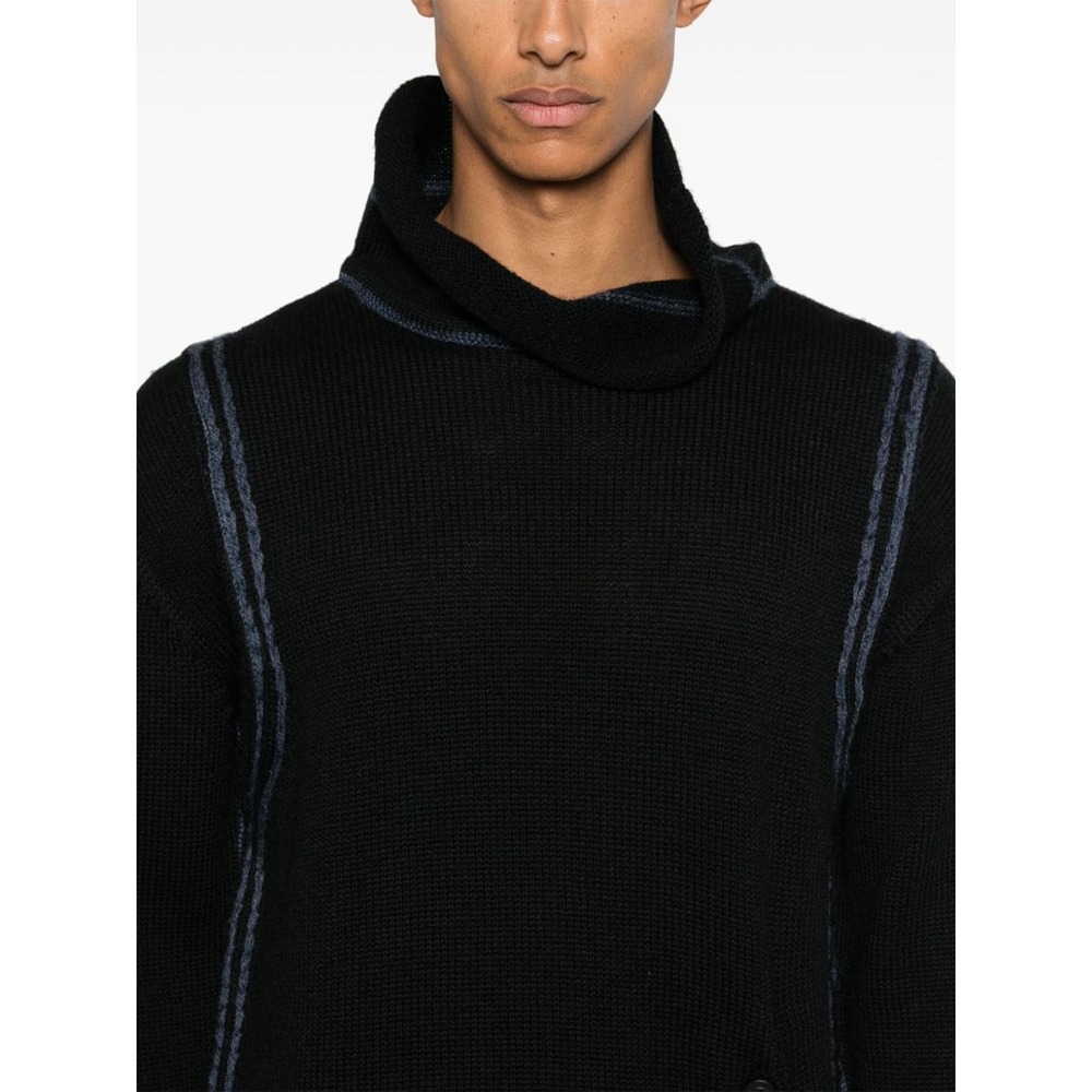 키코 코스타디노브 콘트라스트 트리밍 니트