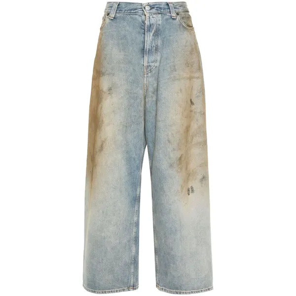 아크네 워싱 코튼 데님 팬츠