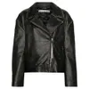 아크네 바이커 가죽 재킷