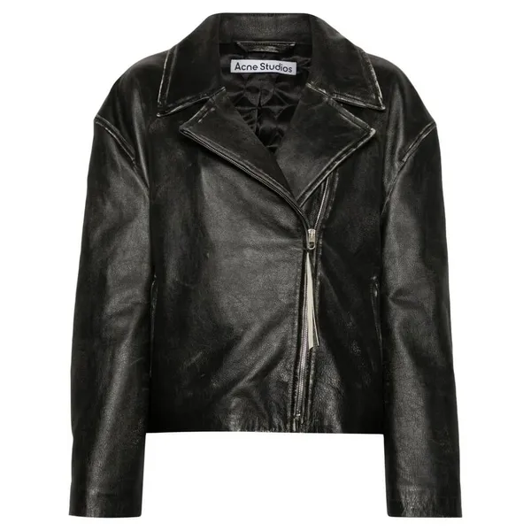 아크네 바이커 가죽 재킷