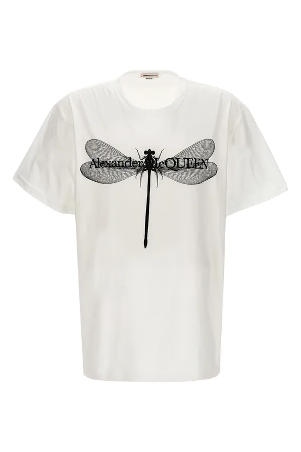 알렉산더맥퀸 프린팅 반팔 티셔츠