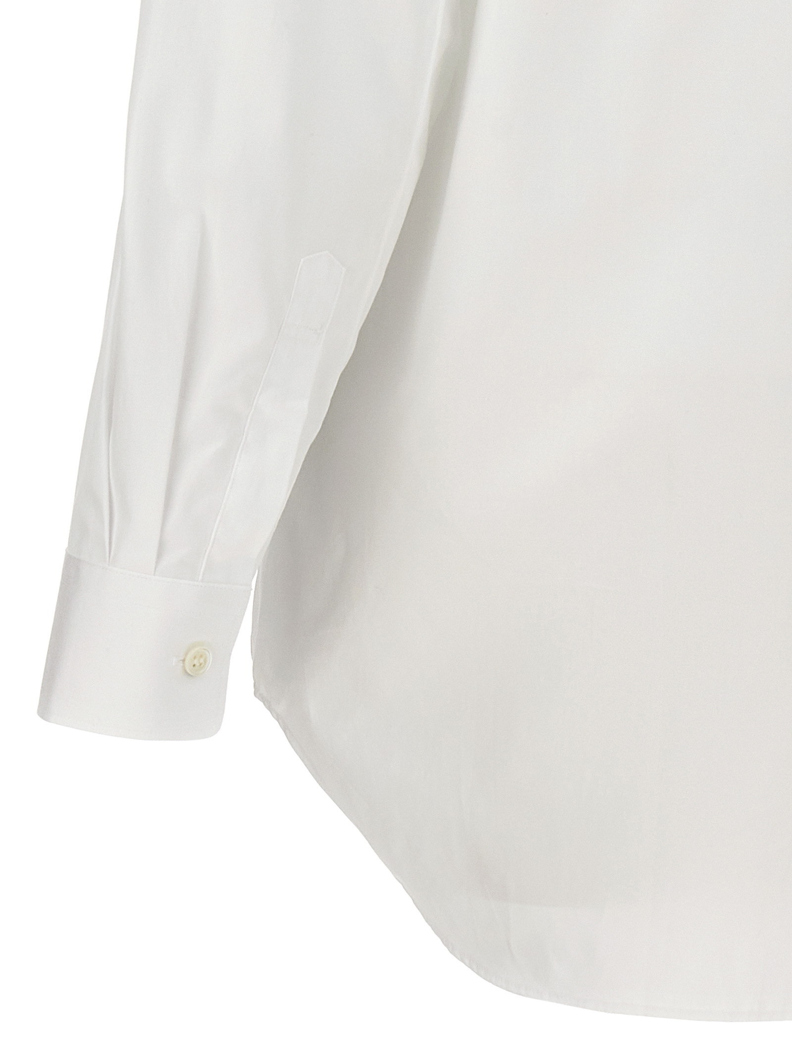 꼼데가르송 로고 패치 셔츠