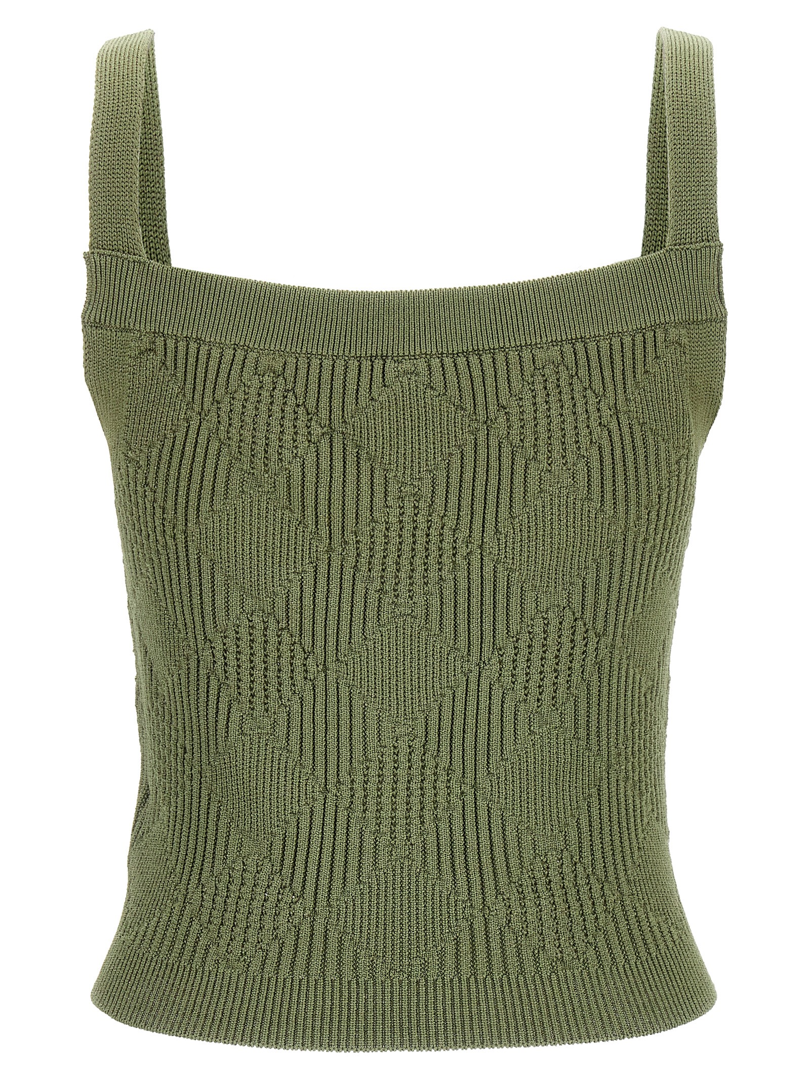 발망 비치 깅엄 니트 탱크 탑