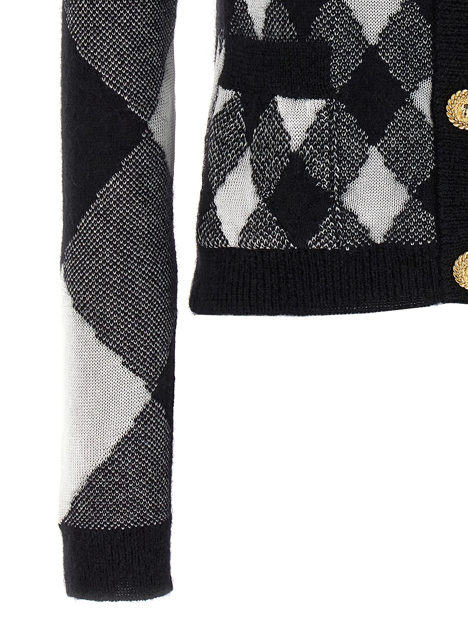 발망 깅엄 패턴 가디건