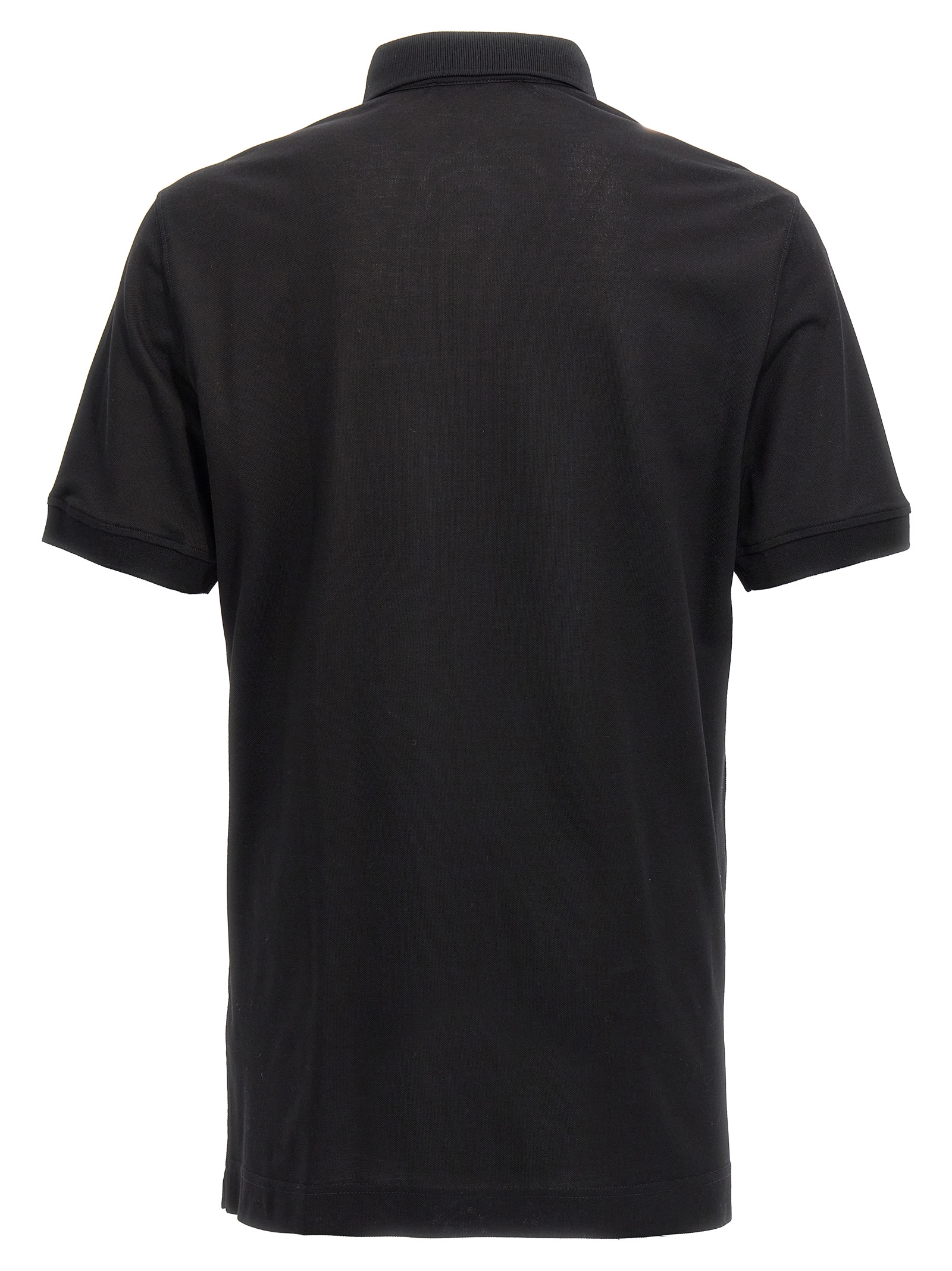 돌체앤가바나 로고 자수 저지 폴로 셔츠