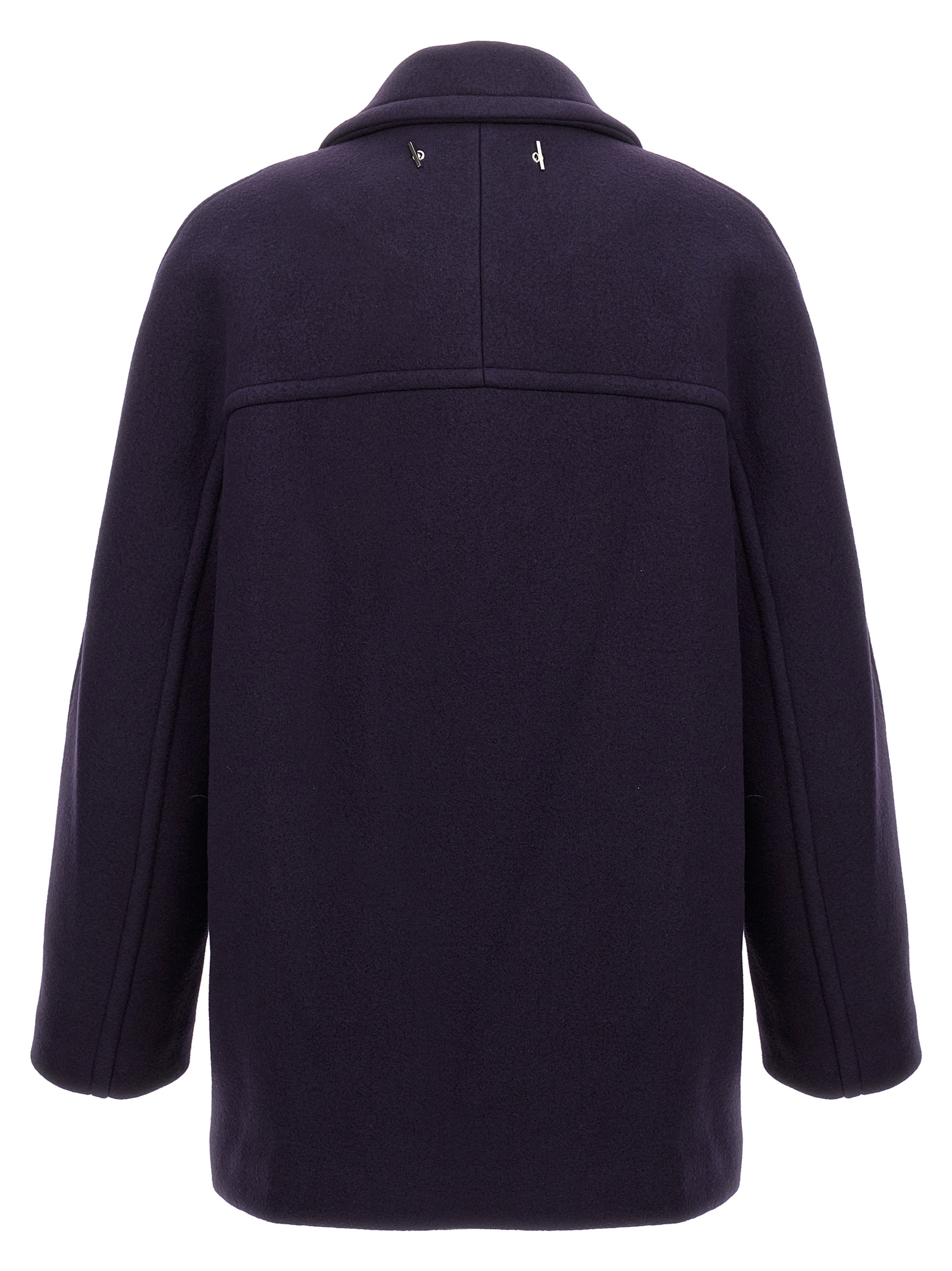 랑방 더블 브레스티드 코트