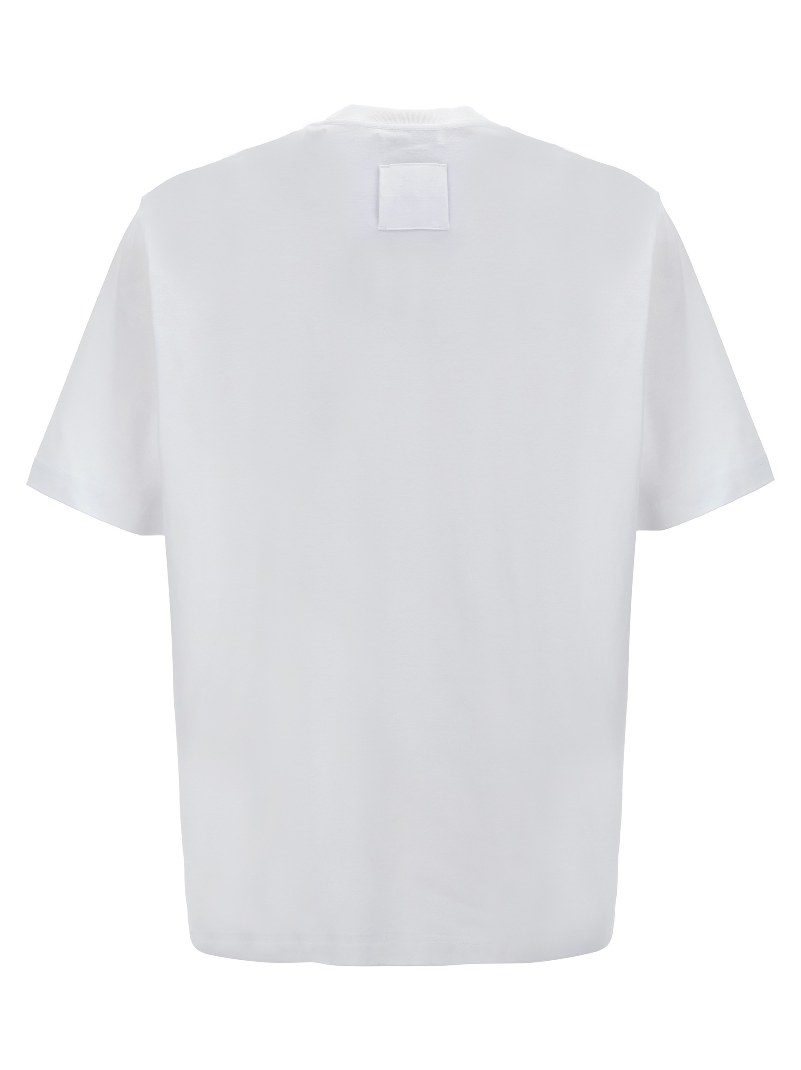 랑방 로고 자수 코튼 티셔츠