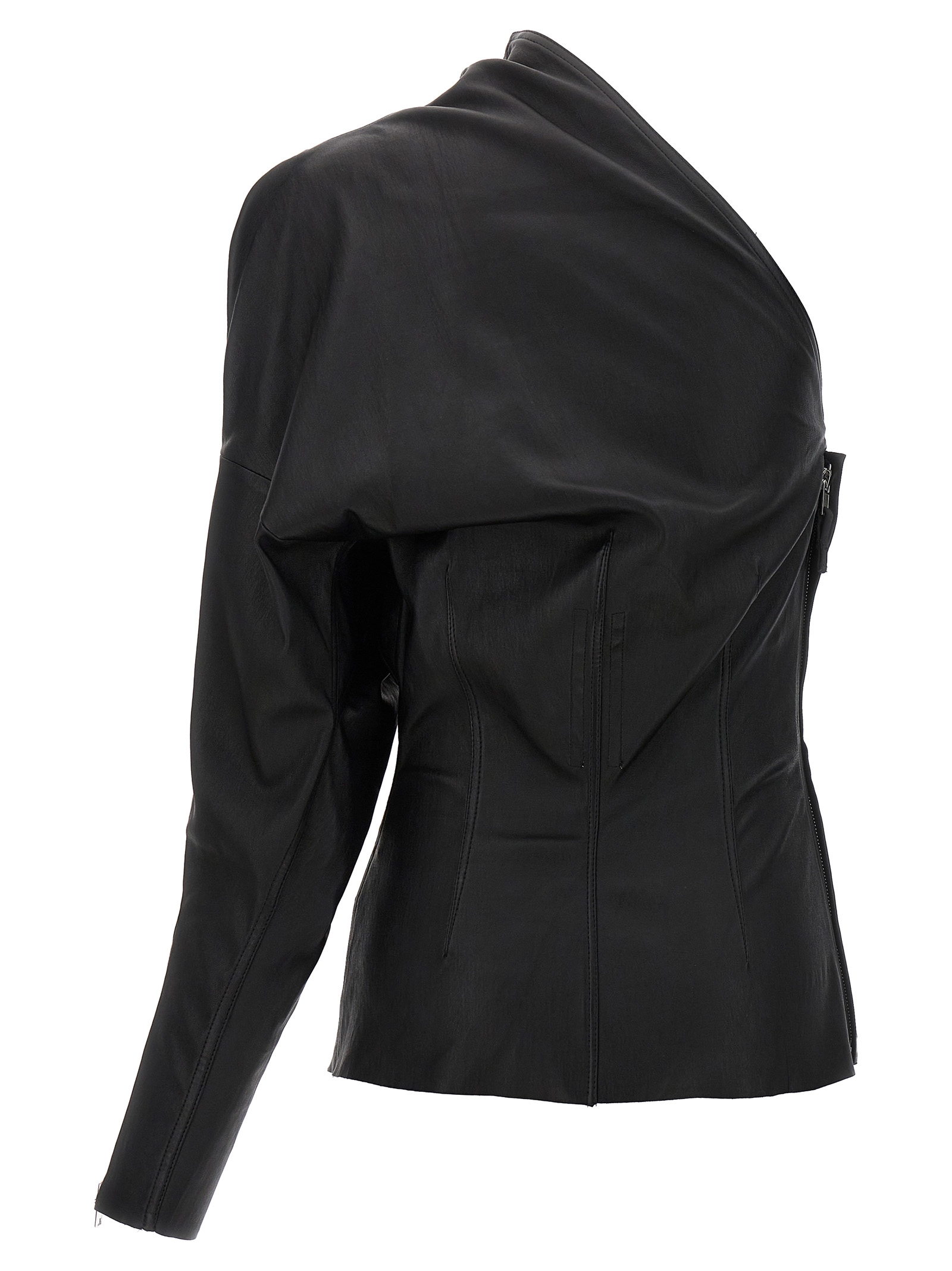 릭 오웬스 룩소르 가죽 원숄더 탑