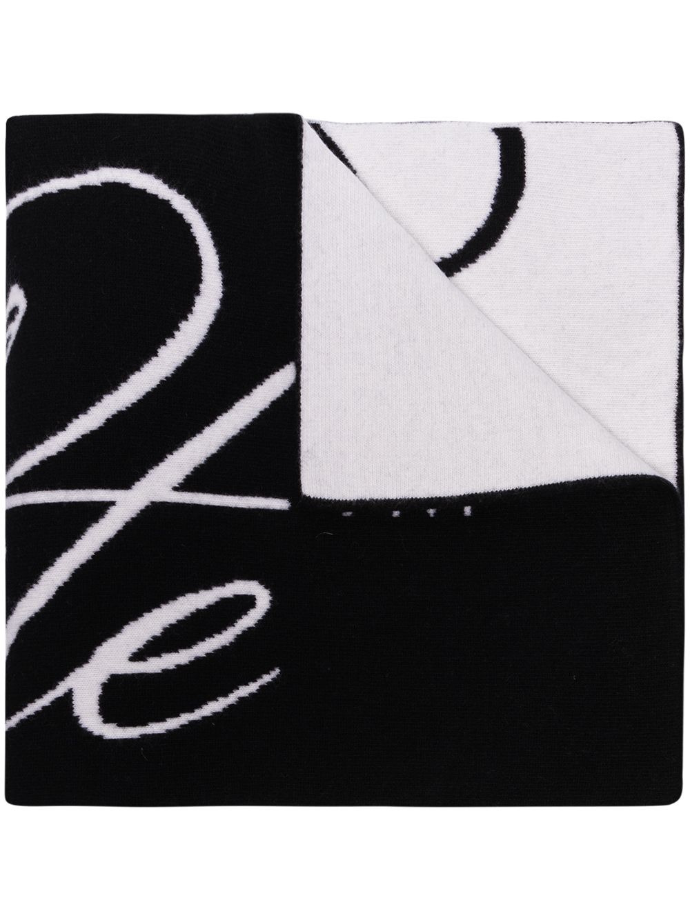 오프화이트 로고 울 머플러