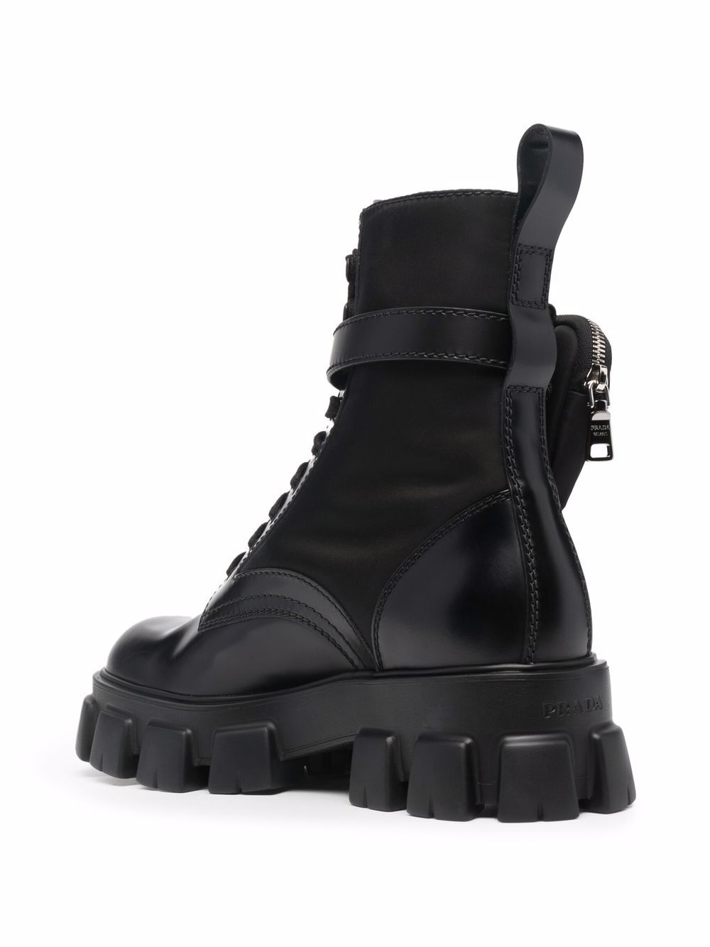 프라다 청키 솔 앵클 부츠