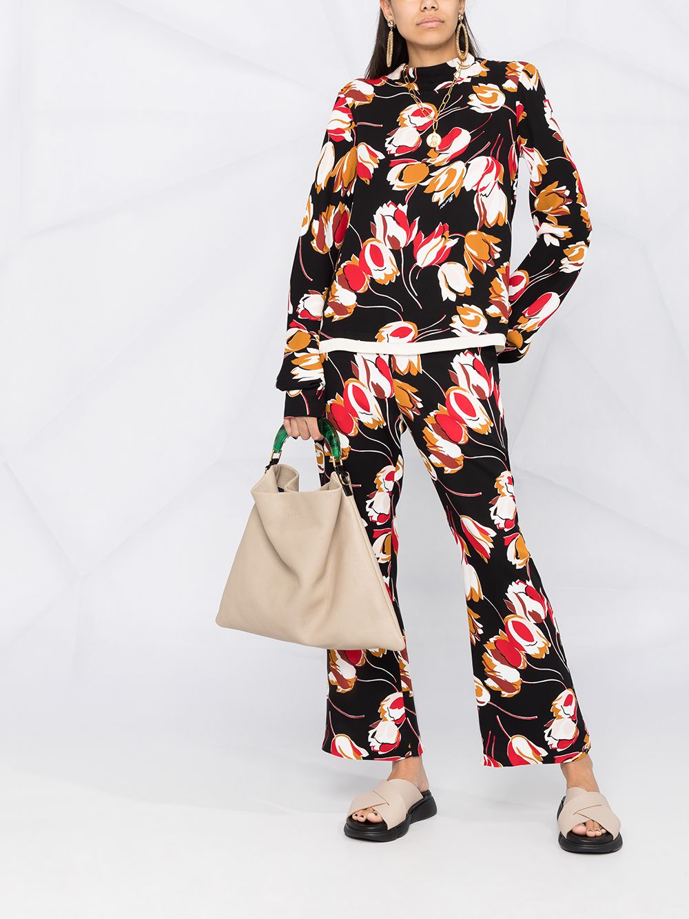 마르니 파니에 토트 백