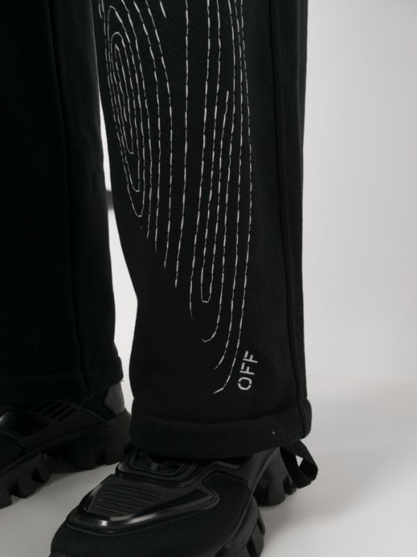 오프화이트 바디 스티치 팬츠