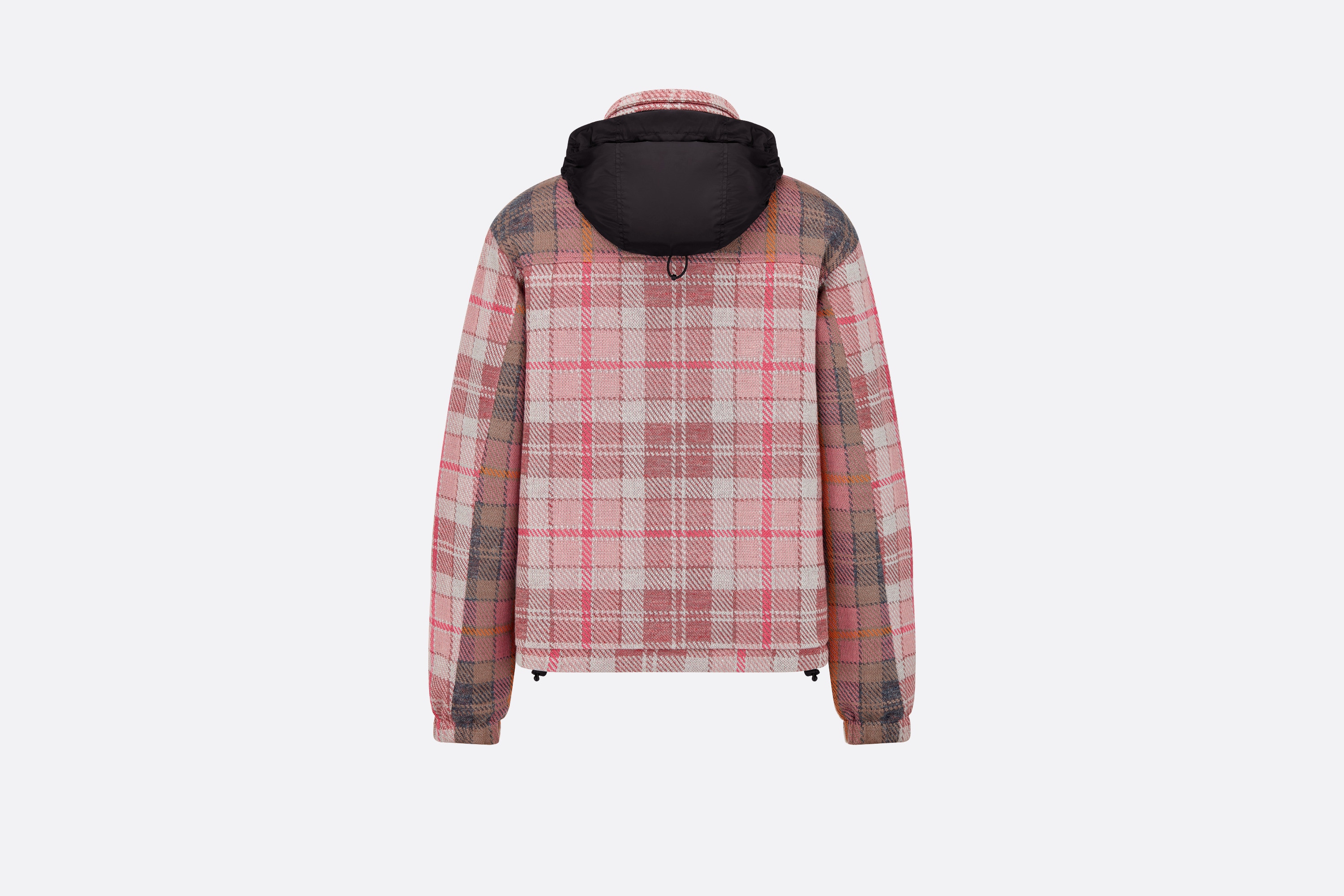 디올 베이지 린넨 코튼 블렌드 자카드 블루종 자켓