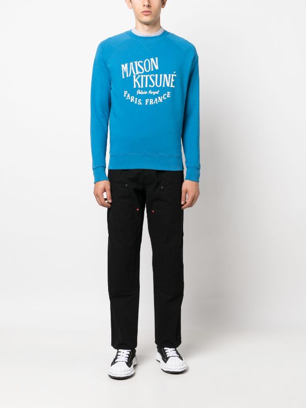 메종키츠네 로고 맨투맨