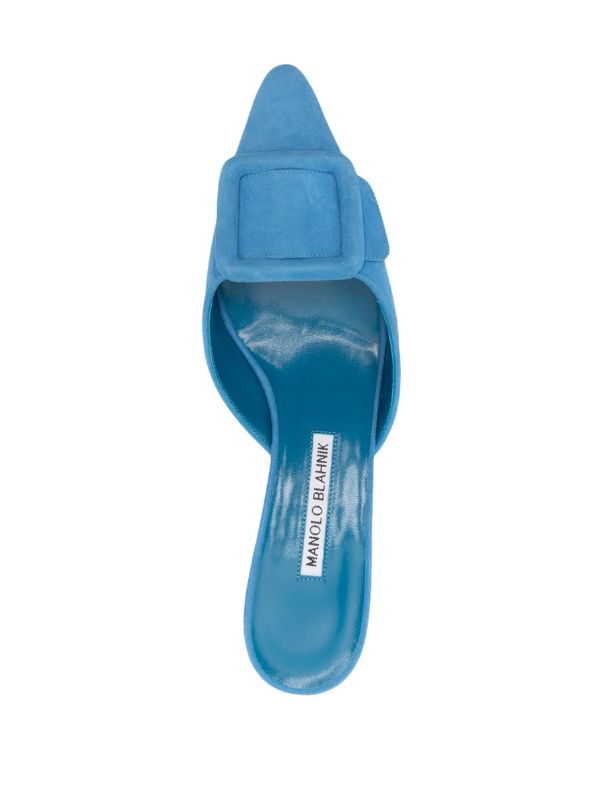 마놀로 블라닉 메이세일 스웨이드 뮬 50mm