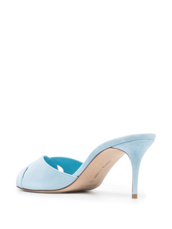 마놀로 블라닉 뭄비무 스웨이드 뮬