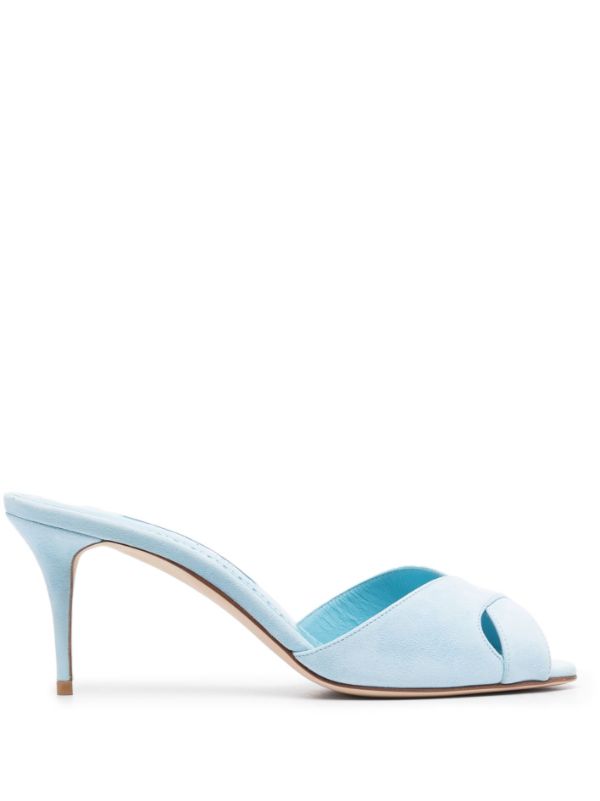 마놀로 블라닉 뭄비무 스웨이드 뮬